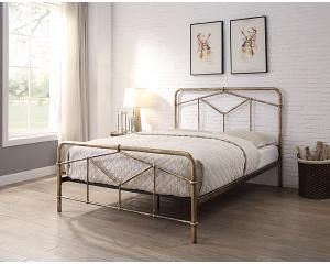 4ft6 Double Retro bed frame,antique bronze,metal.Rustic,industrial tubular
